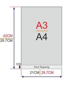 Standee cuốn mini để bàn khổ A4