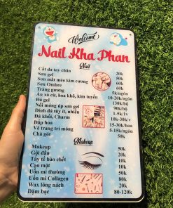 Menu bằng mica - Thiết kế theo yêu cầu