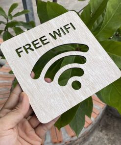 [Giá Xưởng] Bảng Hiệu Gỗ Decor Free Wifi Trang Trí Quán Giá Rẻ