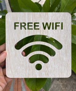 [Giá Xưởng] Bảng Hiệu Gỗ Decor Free Wifi Trang Trí Quán Giá Rẻ