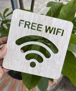 [Giá Xưởng] Bảng Hiệu Gỗ Decor Free Wifi Trang Trí Quán Giá Rẻ