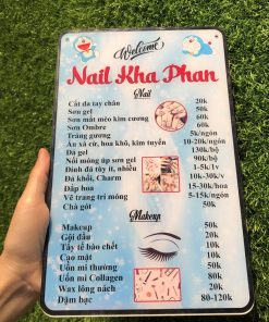 Menu bằng mica - Thiết kế theo yêu cầu