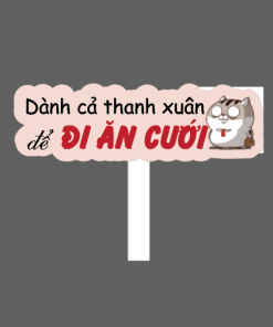 [Giá Sỉ] Hashtag Dành Cả Thanh Xuân Đi Ăn cưới Hashtag Cầm Tay Đám Cưới