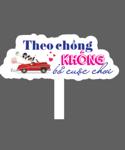 [Giá Sỉ] Hashtag Theo Chồng Không Bỏ Cuộc Chơi Hashtag Cầm Tay Đám Cưới