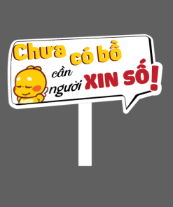 [Giá Sỉ] Hashtag Chưa Có Bồ Cần Xin Số Hashtag Cầm Tay Đám Cưới