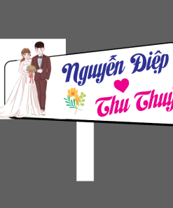 [Giá Sỉ] Hashtag Cầm Tay Đám Cưới - Chỉnh Tên Cô Dâu Chú Rể