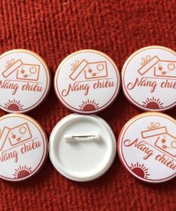Huy hiệu gài áo thiết kế theo yêu cầu - In hình và in logo theo yêu cầu - Free thiết kế
