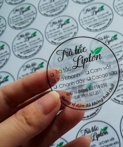 Xưởng In Tem Trong Suốt Giá Rẻ Sài Gòn
