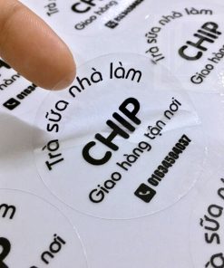 Xưởng In Tem Trong Suốt Giá Rẻ Sài Gòn