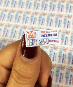 Xưởng In Tem Bảo Hành - Tem Bể
