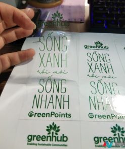 Xưởng In Tem Trong Suốt Giá Rẻ Sài Gòn