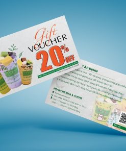 Xưởng In + Thiết Kế Voucher, Gift Card Phiếu Quà Tặng Đẹp - Độc - Sáng Tạo VC5