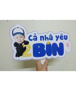 Xưởng In Hashtag Cầm Tay, Phụ Kiện Chụp Hình Cầm Tay Check In Tiệc Sinh Nhật Em Bé Thiết Kế Theo Yêu Cầu