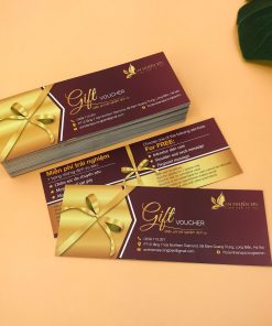 Xưởng In + Thiết Kế Voucher, Gift Card Phiếu Quà Tặng Đẹp - Độc - Sáng Tạo VC11