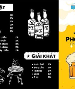 Dịch Vụ In Và Thiết Kế Menu Quán Bia Sáng Tạo - Đẹp - Độc Quyền