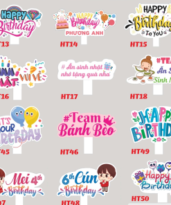 Xưởng In Hashtag Cầm Tay Sinh Nhật, Đám Cưới