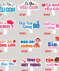 Xưởng In Hashtag Cầm Tay Sinh Nhật, Đám Cưới
