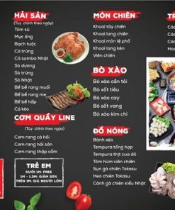 Xưởng In + Thiết Kế Menu Quán Nhậu Giá Rẻ