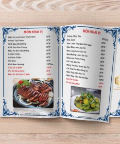 Xưởng In + Thiết Kế Menu Quán Nhậu Giá Rẻ