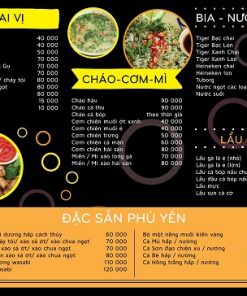 Xưởng In + Thiết Kế Menu Quán Nhậu Giá Rẻ