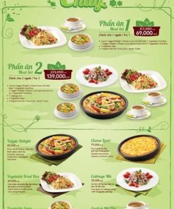 Dịch Vụ In + Thiết Kế Menu - Thực Đơn Quán Chay Chuyên Biệt