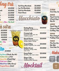 Chuyên Thiết Kế Menu Lấy Ngay, Menu Nhà Hàng