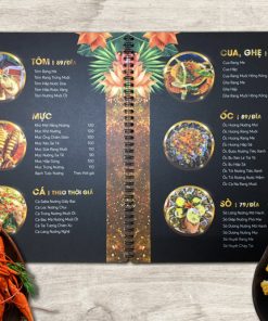 Chuyên In + Thiết Kế Menu Nhà Hàng Hải Sản - Đẹp - Sang - Sáng Tạo