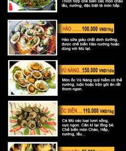 Dịch Vụ In + Thiết Kế Menu Quán Ốc - Khách Nhìn Là Muốn Đặt Món
