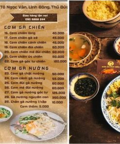 Dịch Vụ In + Thiết Kế Menu Quán Cơm Sáng Tạo - Độc Quyền - Giá Rẻ Lấy Nhanh