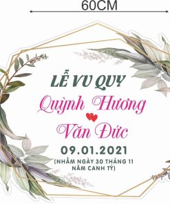 [Giá Xưởng] Bảng form, Bảng tên đám cưới, Lễ Vu Quy, Đính Hôn Treo Backdrop Đẹp - Sang BT1