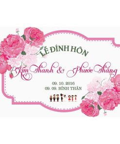 [Giá Xưởng] Bảng form, Bảng tên đám cưới, Lễ Vu Quy, Đính Hôn Treo Backdrop Đẹp - Sang BT1