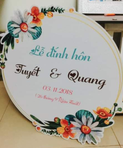 [Giá Xưởng] Bảng form, Bảng tên đám cưới, Lễ Vu Quy, Đính Hôn Treo Backdrop Đẹp - Sang BT1