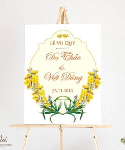 [Giá Xưởng] Bảng form, Bảng tên đám cưới, Lễ Vu Quy, Đính Hôn Treo Backdrop Đẹp - Sang BT1