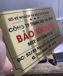 [Xưởng] Bảng Biển Tên Công Ty Inox Theo Yêu Cầu