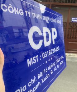 [Xưởng] Bảng Tên Công Ty Mica Theo Yêu Cầu