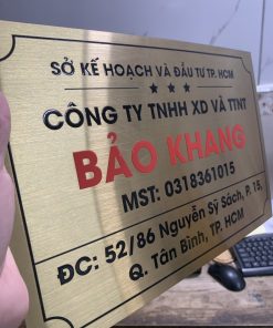 [Xưởng] Bảng Biển Tên Công Ty Inox Theo Yêu Cầu