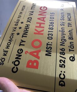 [Xưởng] Bảng Biển Tên Công Ty Inox Theo Yêu Cầu
