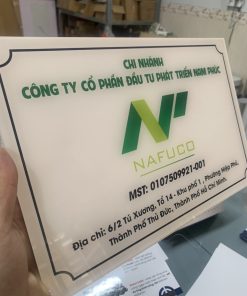 [Xưởng] Bảng Tên Công Ty Mica Theo Yêu Cầu