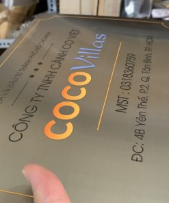 [Xưởng] Biển Tên Công Ty Inox Trắng Theo Yêu Cầu