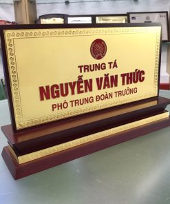 [Xưởng In] Biển Chức Danh Đế Gỗ Cho Hội Nghị