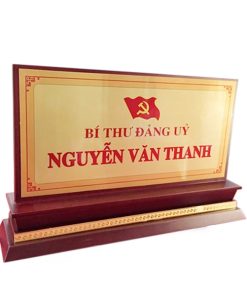 [Xưởng In] Biển Chức Danh Đế Gỗ Cho Hội Nghị