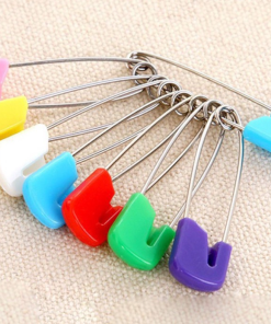 Set 100 kim băng an toàn đầu nhựa các cỡ dùng trong túi