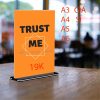 [Xưởng] Kệ Mica Menu Mica A4 A5 A6 Bảng Mica Để Bàn Kệ Mica Trưng Bày Qr